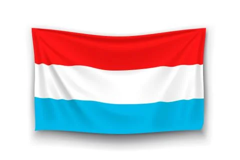 Flag of luxembourg Stock Illustration