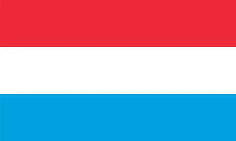 Flag of Luxembourg Vector illustration Stock Illustration