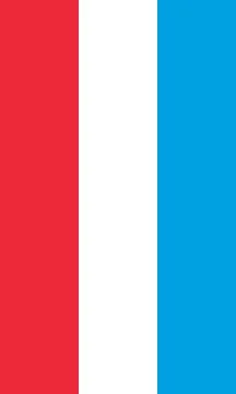 Flag of Luxembourg Vertical Stock Illustration