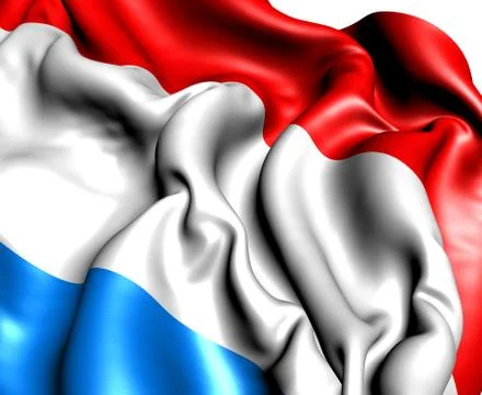 Flag of luxemburg Stock Illustration