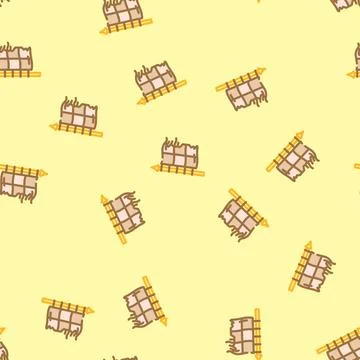 Flag luxury medieval heraldry vector seamless pattern Stock Illustration