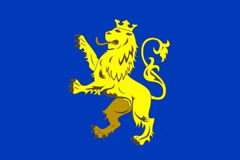 Flag of Lviv Oblast Stock Illustration