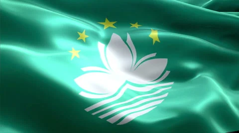 Flag Macau Video stock 47751575