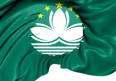 Flag of macau Stock Illustration