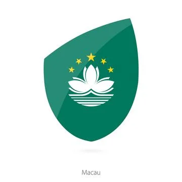 Flag of Macau. 库存插图