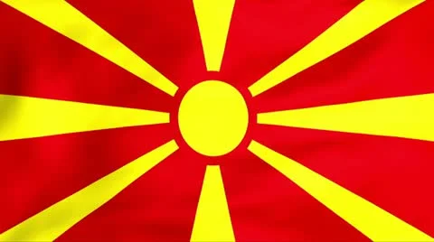 Flag Of Macedonia Video stock 11355697