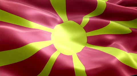 Flag Macedonia Stock-Footage 47751765