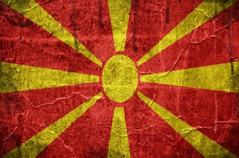 Flag of macedonia Stock Illustration