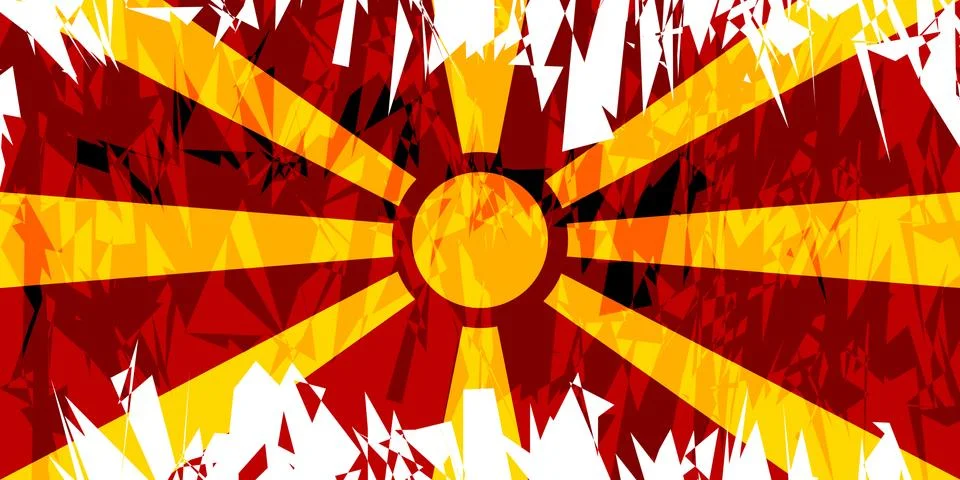 Flag of Macedonia. Stock Illustration