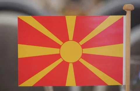 Flag of Macedonia Stock Photos