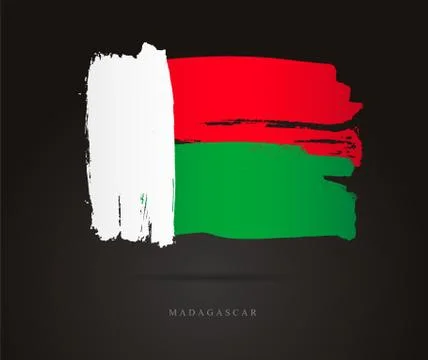 Flag of Madagascar. Abstract concept Stock-Illustration