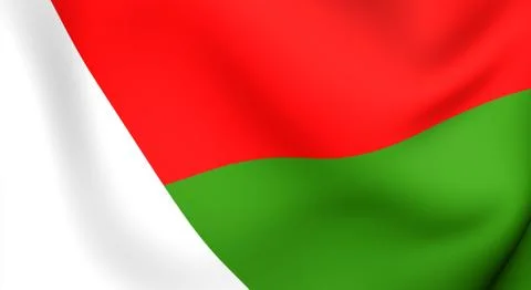 Flag of madagascar Stock Illustration