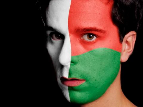 Flag of madagascar Stock Photos