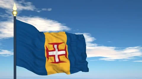 Flag Of Madeira Video stock 10678210