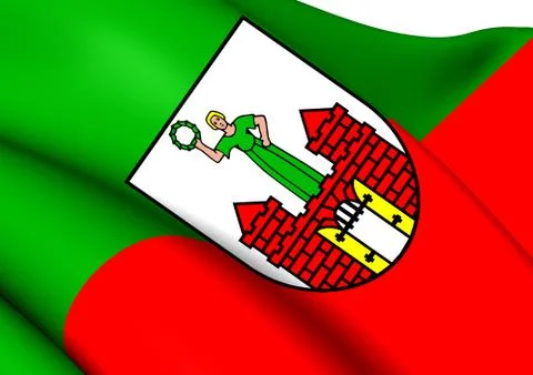 Flag of magdeburg Stock Illustration