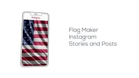Flag Maker for Instagram Stories and Posts Stock After Effects