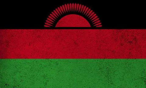 Flag Malawi grunge texture Stock Illustration