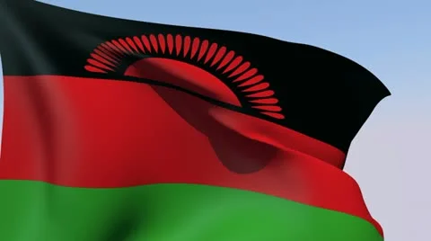 Flag of Malawi HD Stock Footage 14568064