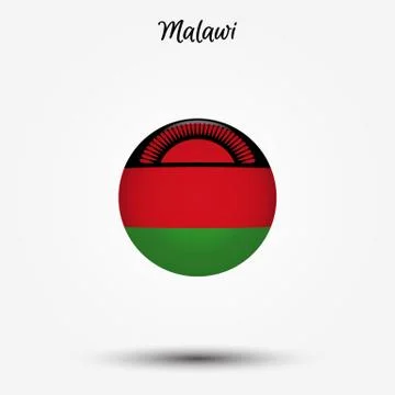 Flag of Malawi icon Stock Illustration