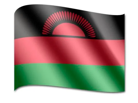 Flag of malawi 스톡 일러스트