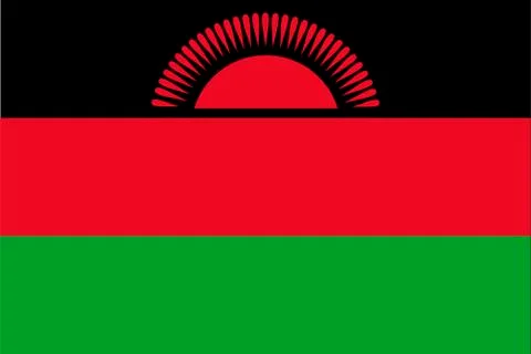Flag of Malawi Stock Illustration