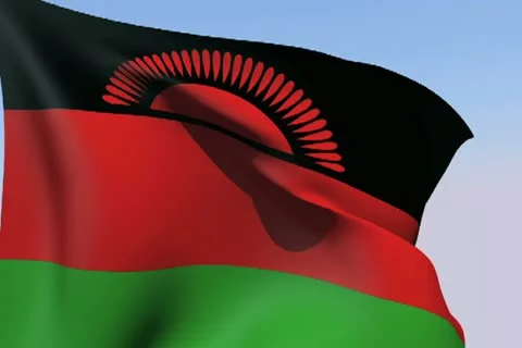 Flag of Malawi NTSC Stock Footage 14569119