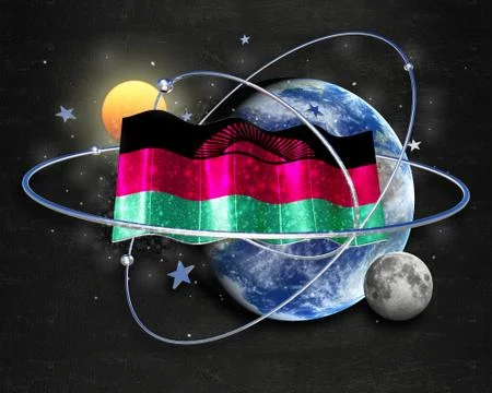 Flag Malawi quality designer flag Stock Illustration