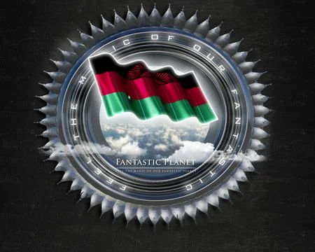 Flag Malawi quality designer flag Illustration