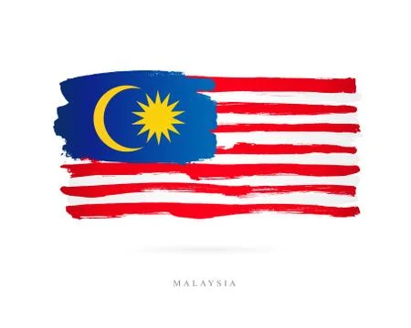 Flag of Malaysia. Abstract concept Stock Illustration