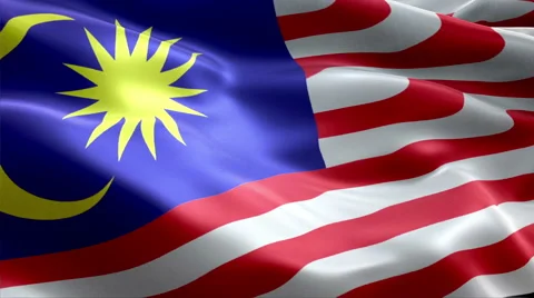 Flag Malaysia Vídeos de archivo 47752449
