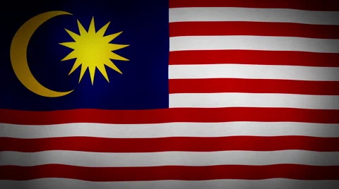Flag Malaysia Stock Footage 54426486