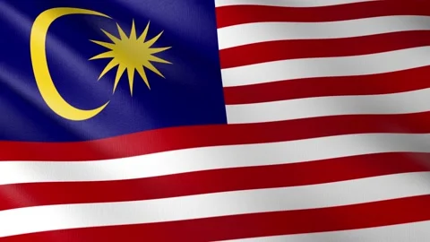 Flag of Malaysia Stock Footage 151435657