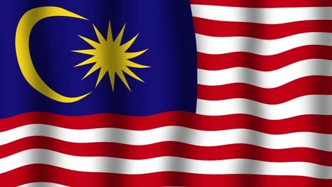 Flag of Malaysia Stock Footage 175661520