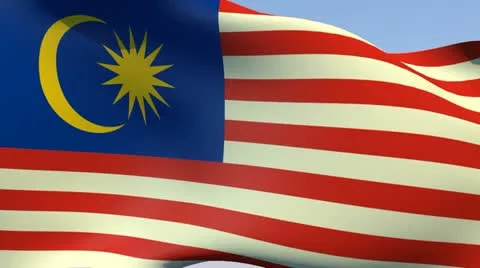 Flag of Malaysia HD Stock-Footage 14572862