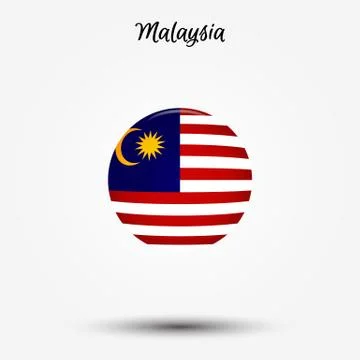 Flag of Malaysia icon Stock Illustration