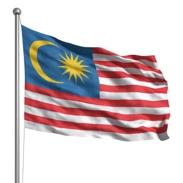 Flag of malaysia Stock Illustration