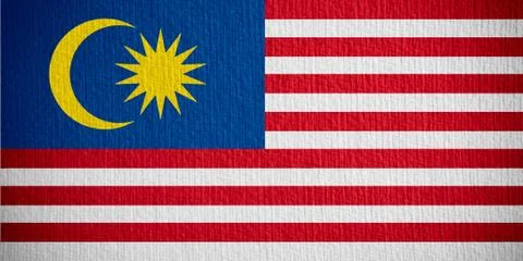 Flag of Malaysia Illustrazione stock