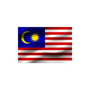 Flag of Malaysia. Illustrazione stock