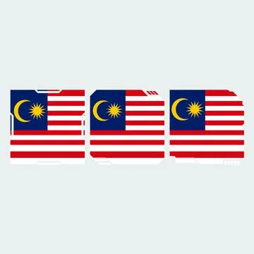 Flag Malaysia  Stock Illustration