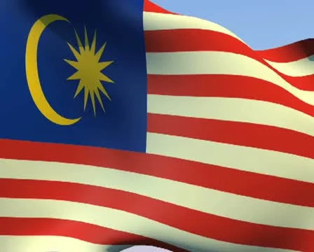 Flag of Malaysia PAL Stock Footage 14575188