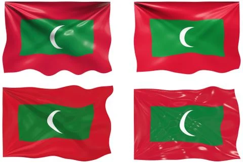 Flag of maldives Stock Illustration