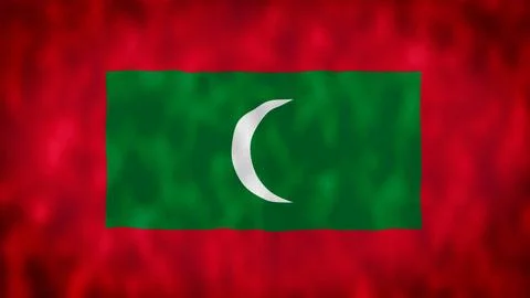 Flag of Maldives Stock Illustration