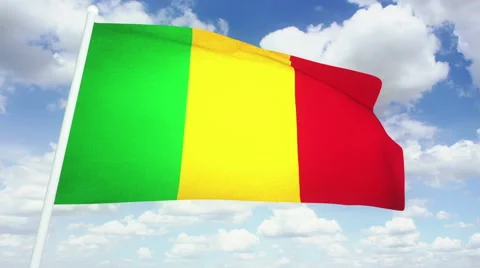 Flag Mali Stock Footage 61257263