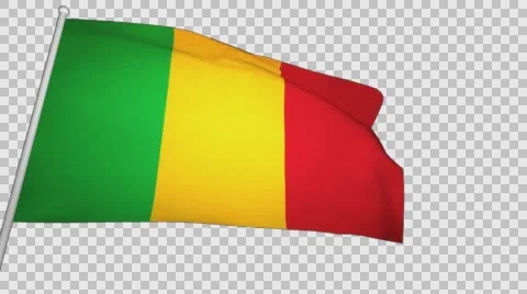 Flag Mali Stock Footage 61439355