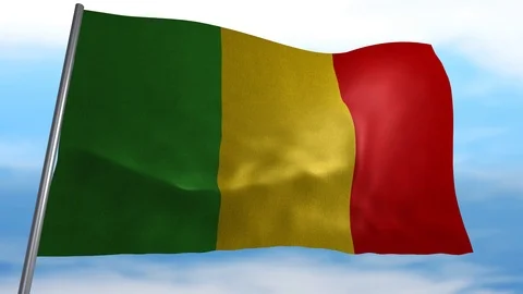 Flag of Mali Stock Footage 118621798