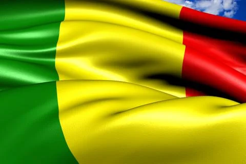 Flag of mali Stock Illustration