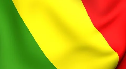 Flag of mali Stock Illustration