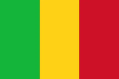 Flag of mali Stock Illustration