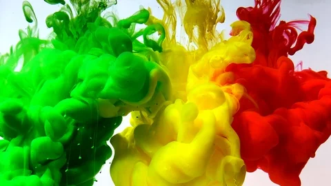 Flag of Mali made of colored ink on a white background 動画素材 124253735