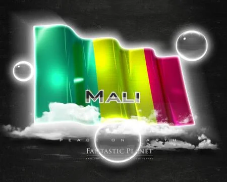 Flag Mali quality designer flag Stock Illustration